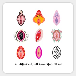 Vulva Art Sticker